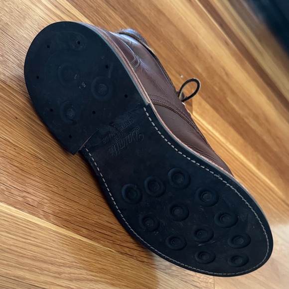 Oak Street Bootmakers Cap-Toe Trench Brown Leather Boots - Picture 9 of 9